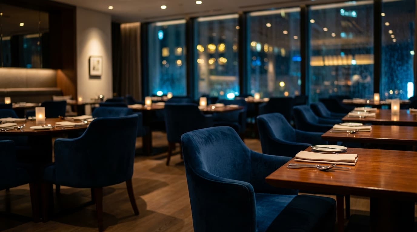 Background of the high-end Shanghai restaurant where the expensive meal and dispute occurred.